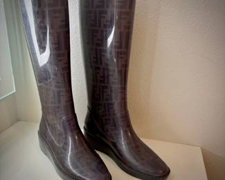 Fendi rain boots