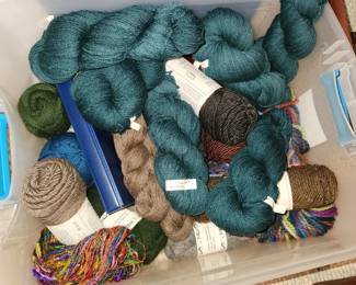 fabric, yarn, sewing supplies