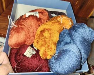 fabric, yarn, sewing supplies