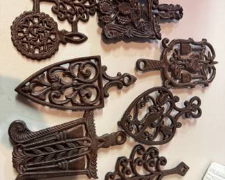 Mid Century Cast Iron J.Z.H Trivets
