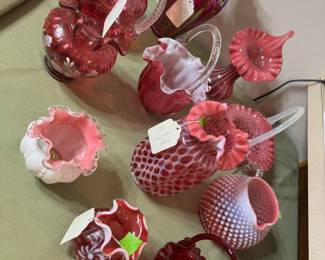 Fenton and Cranberry Glass