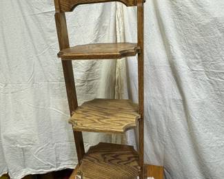 Oak display shelf