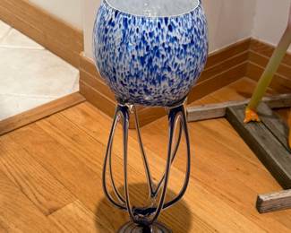 Unique Poland Glass Art Vases