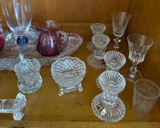 Lots of Crystal and Glass items