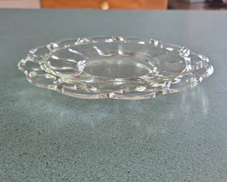 Imperial Glass Crocheted Crystal Plate second image