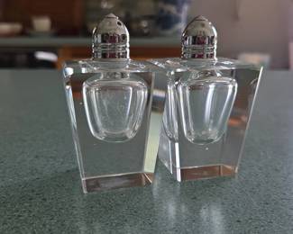 Crystal Cube Salt and Pepper Shakers second image