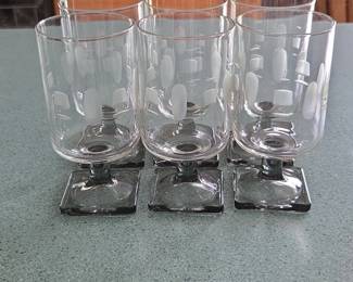Set of Federal Glass Nordic Midnight Glasses