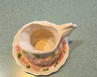 Floral Pitcher and Saucer Set second image