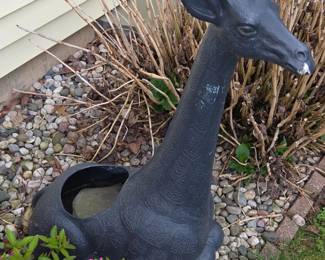 Plastic Giraffe Planter second image