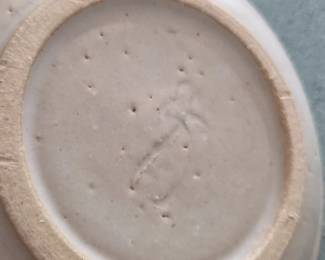 Studio Art Pottery Chip and Dip Bowl third image