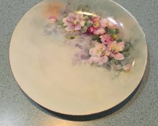 Hand Painted Floral Plate