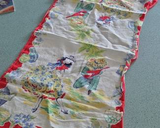 Vintage Hispanic Dancers Dresser Scarf second image