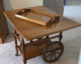 Athens Home Decor Drop Leaf Serving Cart second image