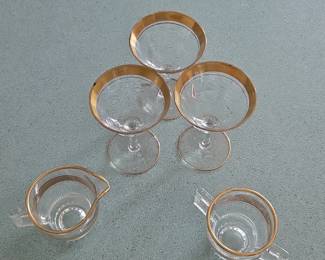 Tiffin Franciscan Rambler Rose Gold Rimmed Glassware Set second image