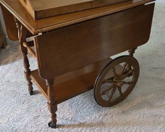 Athens Home Decor Drop Leaf Serving Cart