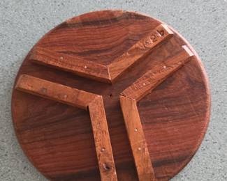 Carved Wood Trivet or Coaster third image