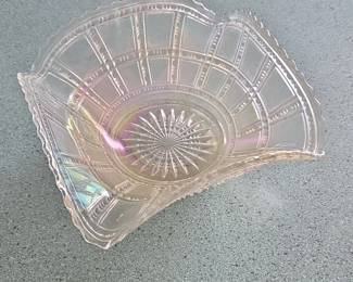 Imperial Glass Beaded Block Fan Bowl