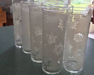 Federal Glass Atomic Snowflake Tumblers