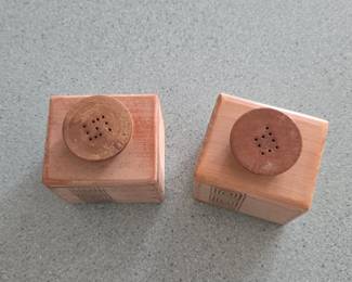Wooden Salt and Pepper Shakers second image