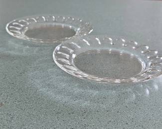 Arcoroc France Clear Glass Dessert Plates Set second image