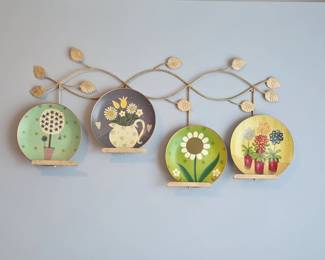 Floral Plate Wall Decor