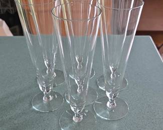 Tall Fluted Glasses