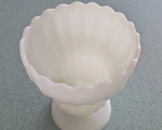 Milk Glass Compote Dish second image