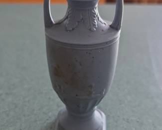 Miniature Blue Jasperware Vase  Occupied Japan third image