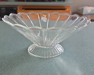 Glass Pedestal Bowl second image