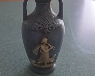 Miniature Blue Jasperware Style Vase