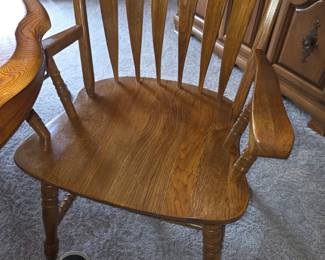Richardson Brothers Oak Dining Table and Chairs third image