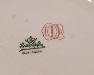 Hand Painted Floral Plate third image