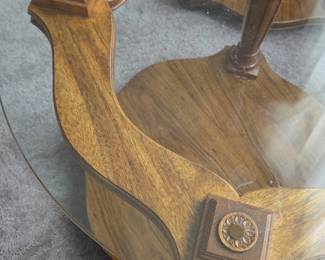 Ethan Allen Round Accent Tables third image