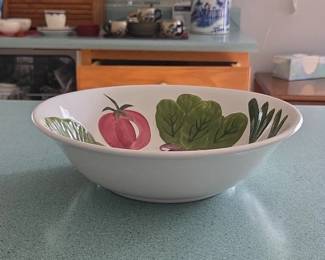 Iron Stone Hand Painted Vegetable Bowl second image