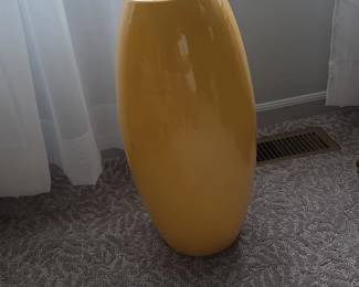 Haeger Yellow Ceramic Planter