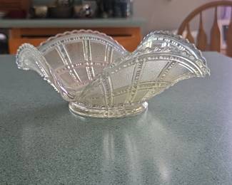 Imperial Glass Beaded Block Fan Bowl second image