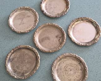 Set of SilverPlated Stainless Steel Coasters