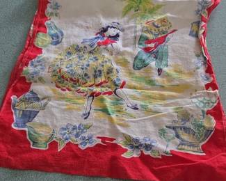 Vintage Hispanic Dancers Dresser Scarf