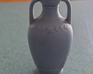 Miniature Blue Jasperware Style Vase third image