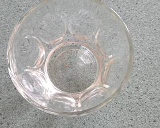 Clear Glass Dimpled Dessert Cups second image