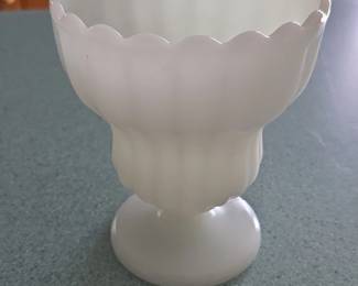 Milk Glass Compote Dish