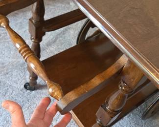 Athens Home Decor Drop Leaf Serving Cart third image