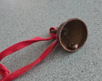 Vintage Etched Brass Bell third image
