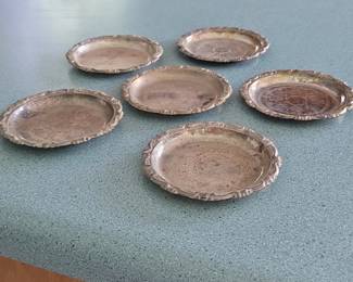 Set of SilverPlated Stainless Steel Coasters second image