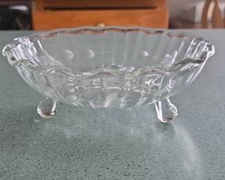Indiana Glass Harvest Grape Footed Bowl second image