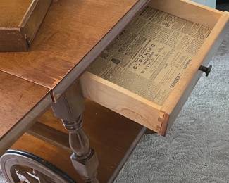 Athens Home Decor Drop Leaf Serving Cart fourth image