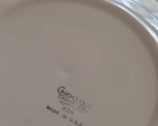 Crooksville China Floral Plate third image