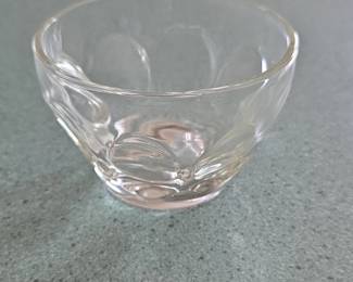 Clear Glass Dimpled Dessert Cups