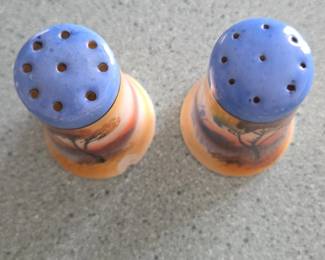 HandPainted Lusterware Salt and Pepper Shakers second image