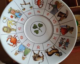 Zodiac cup saucer